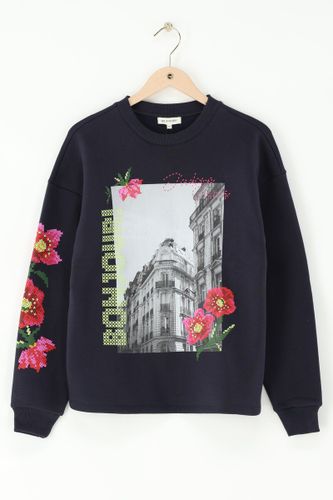 Sweatshirt mit Blumen "Bonjour" | - My jewellery - Modalova