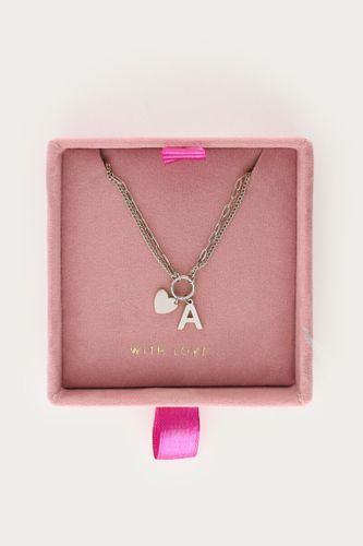 Doppelte Gliederkette mit Initial | - My jewellery - Modalova