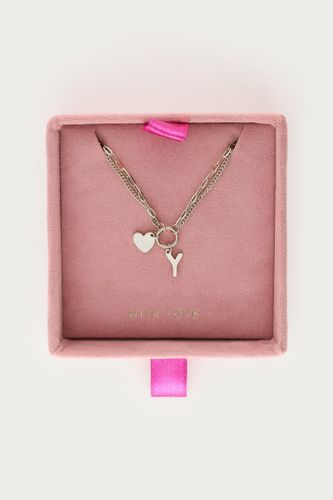 Doppelte Gliederkette mit Buchstabe | - My jewellery - Modalova