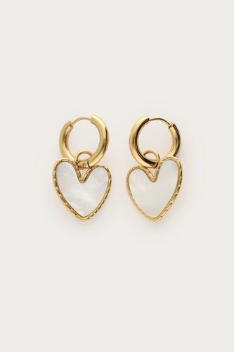 Creolen mit Herz aus Perlmutt | - My jewellery - Modalova