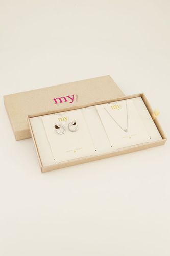 Geschenkbox mit strassbesetztem Herz-Schmuckset | - My jewellery - Modalova