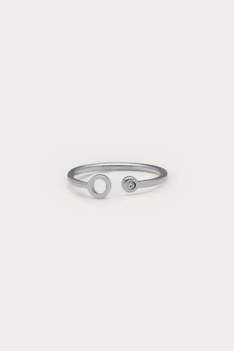 Initialien-Ring mit Stein | - My jewellery - Modalova
