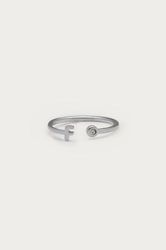 Initialien-Ring mit Stein | - My jewellery - Modalova
