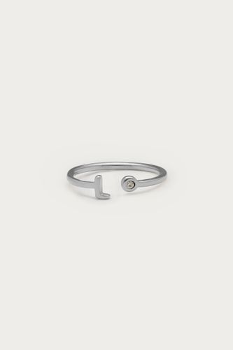 Initialien-Ring mit Stein | - My jewellery - Modalova