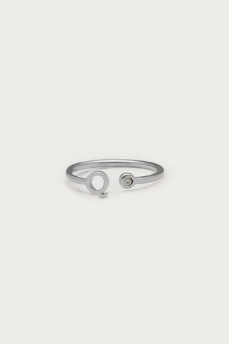Initialien-Ring mit Stein | - My jewellery - Modalova