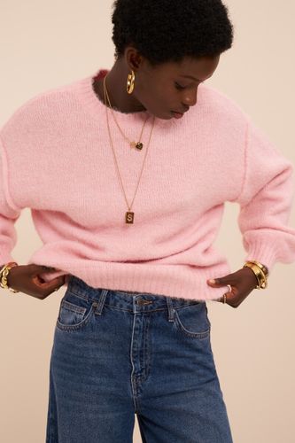 Hellrosa Oversized-Strickpullover | - My jewellery - Modalova