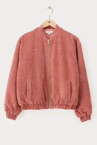 Pinkfarbene Samt-Steppjacke | - My jewellery - Modalova