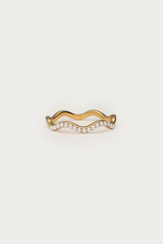 Ring mit Kunstperlen im Swirl-Design | - My jewellery - Modalova
