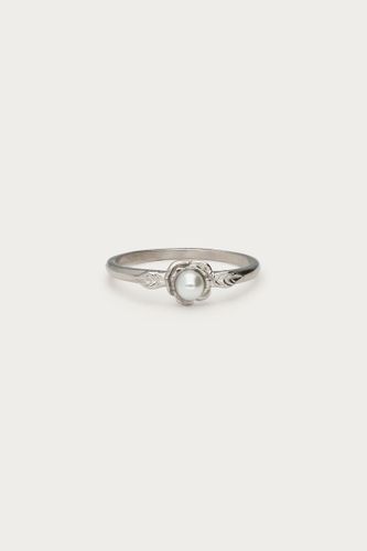 Ring mit Rose und Kunstperle | - My jewellery - Modalova