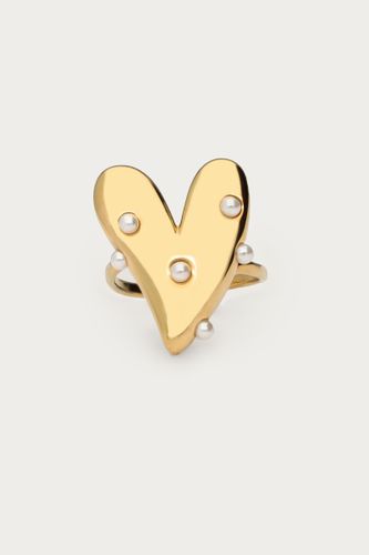 Statement-Ring mit großem Herz und Kunstperlen | - My jewellery - Modalova