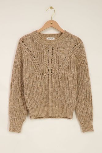 Taupefarbener Strickpullover | - My jewellery - Modalova