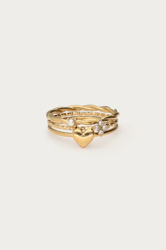 Dreifacher Ring Liebe mit Strasssteinen | - My jewellery - Modalova