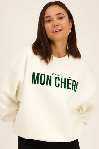 Weißer Pullover „Mon Chéri“ | - My jewellery - Modalova