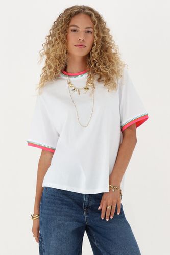 T-shirt à col coloré | - My jewellery - Modalova