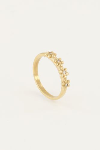 Ring mit Blumen und Steinen | - My jewellery - Modalova