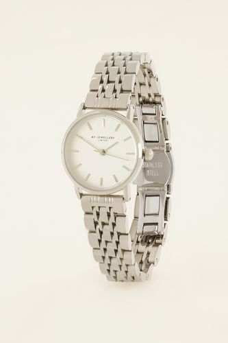 Runde Armbanduhr mit kleinem weißem Zifferblatt | - My jewellery - Modalova