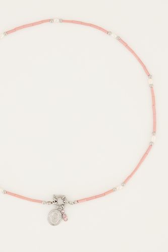 Rosa Perlenkette mit Verschluss und Anhängern | - My jewellery - Modalova