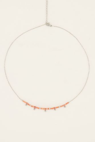 Vintage-Halskette mit orangefarbenen Perlen und Kugeln | - My jewellery - Modalova