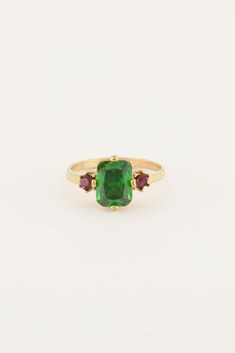 Vintage Statement Ring mit grünem Kristall | - My jewellery - Modalova