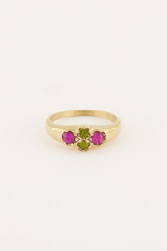 Vintage-Cluster-Ring mit grünen Kristallsteinen | - My jewellery - Modalova