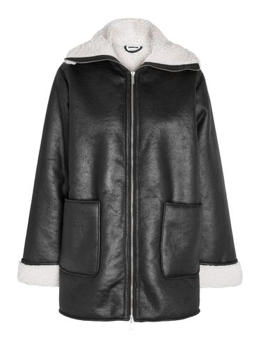 Long Faux Leather Jacket - Noisy May - Modalova