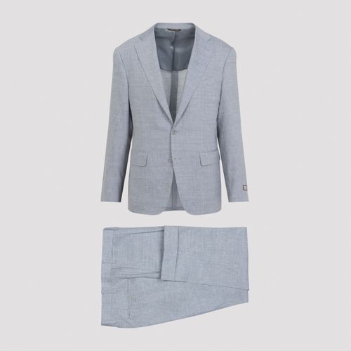 Linen And Wool Suit - Men - Canali - Modalova