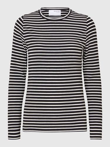 Striped Long Sleeved Top - Selected - Modalova