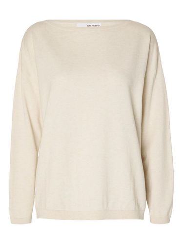 Boat Neck Knitted Jumper - Selected - Modalova