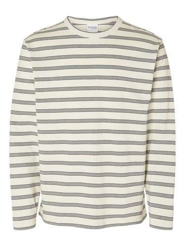 Striped Cotton Sweatshirt - Selected - Modalova