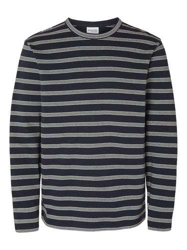 Striped Cotton Sweatshirt - Selected - Modalova