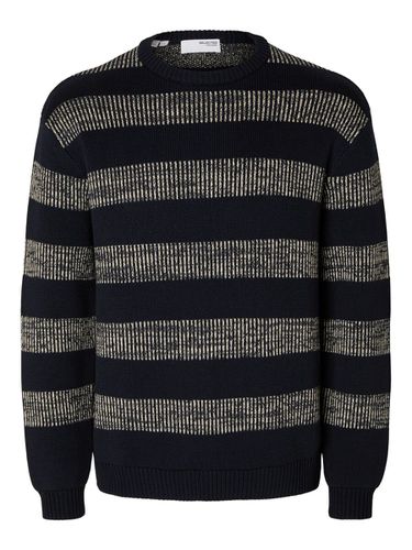 Striped Cotton Pullover - Selected - Modalova