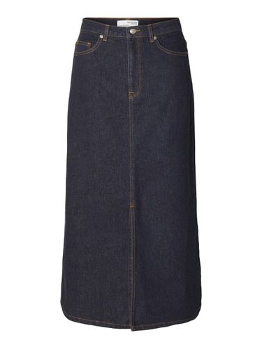 Denim Midi Skirt - Selected - Modalova