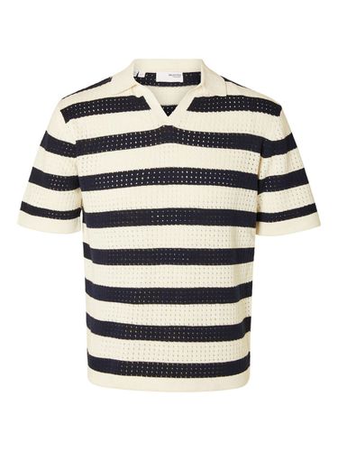 Crochet Style Polo Shirt - Selected - Modalova