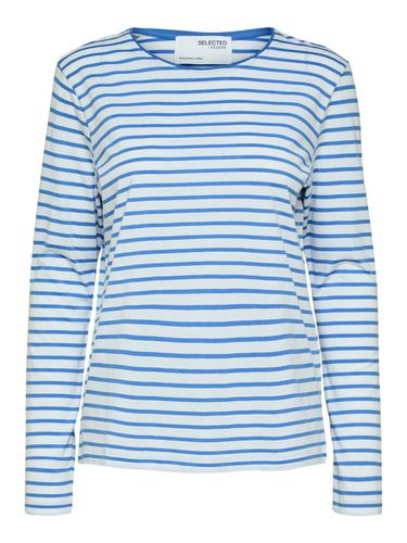 Striped Long-sleeved T-shirt - Selected - Modalova