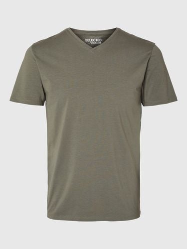 Cuello En Pico Camiseta - Selected - Modalova