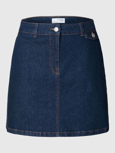 Denim Mini Skirt - Selected - Modalova