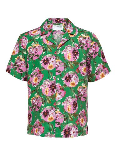 Floral Short-sleeved Liberty Print Shirt - Selected - Modalova