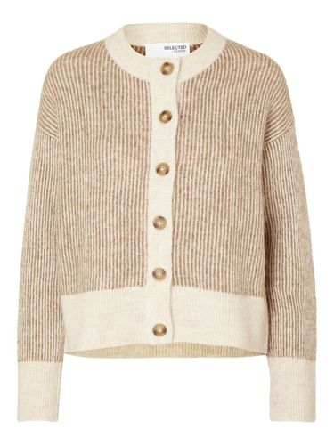 Striped Knitted Cardigan - Selected - Modalova