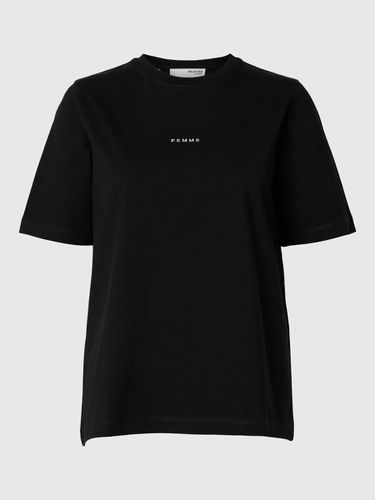 Short Sleeved Cotton T-shirt - Selected - Modalova