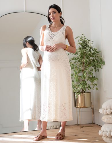 Sleeveless Crochet-Look Bodycon-Style Dress - Seraphine - Modalova