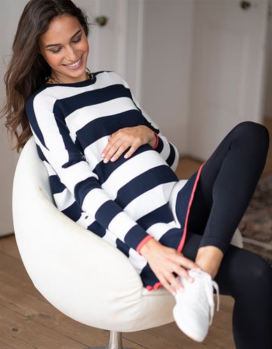 Bold Stripe Cotton Knit Maternity & Nursing Jumper - Seraphine - Modalova