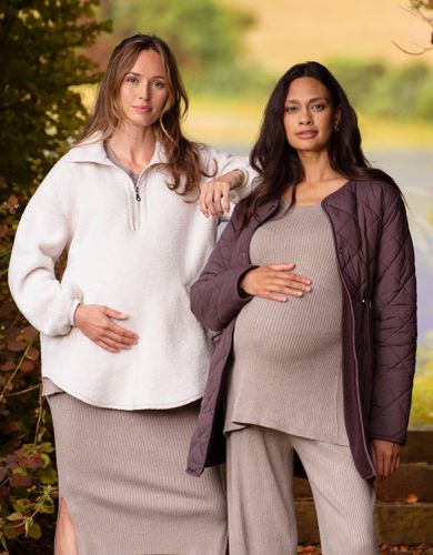 Reversible Quilted Borg 3-in-1 Maternity, Nursing & Babywearing Jacket - Seraphine - Modalova