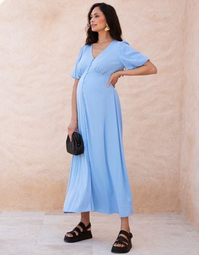 Button-through V Neck Maternity and Nursing Dress - Seraphine - Modalova