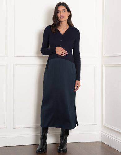 Maternity-to-Nursing Slip Dress with Cardigan - Seraphine - Modalova