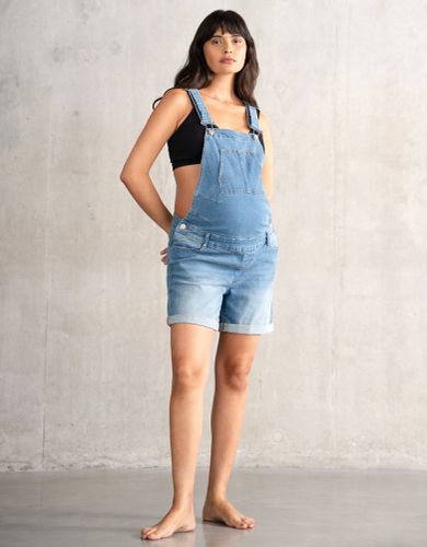 Cotton Maternity Short Dungarees - Seraphine - Modalova