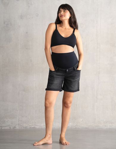 Stretch Denim Over Bump Maternity Shorts - Seraphine - Modalova