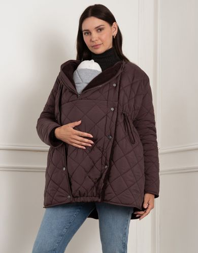 Reversible Quilted Borg 3-in-1 Maternity, Nursing & Babywearing Jacket - Seraphine - Modalova