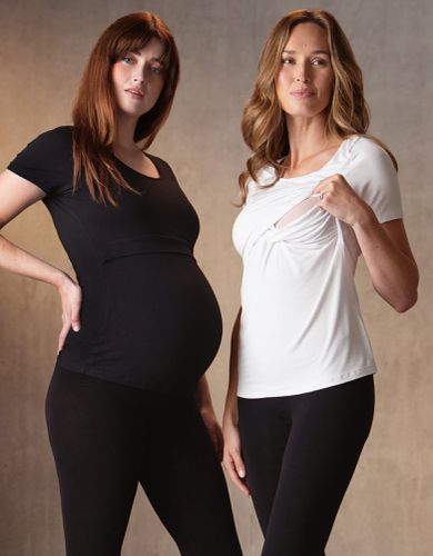 Twin Pack Maternity & Nursing T-Shirts - & - Seraphine - Modalova