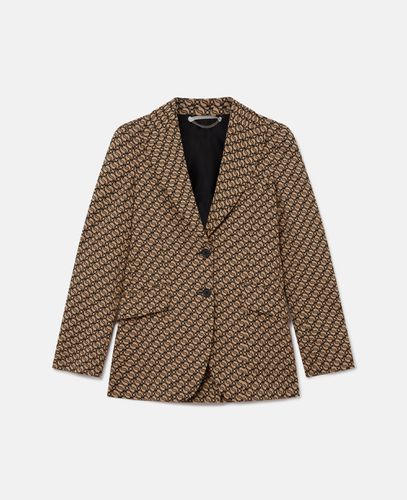 Blazer Monopetto con Stampa S Wave, Donna, , Taglia: 36 - Stella McCartney - Modalova