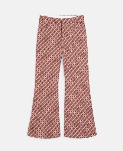 Pantaloni sartoriali in jacquard S-Wave, Donna, , Taglia: 44 - Stella McCartney - Modalova